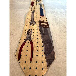 Men's “Home Improvement” Tim’s Garage Workshop Tie – Tool Time Vibes!